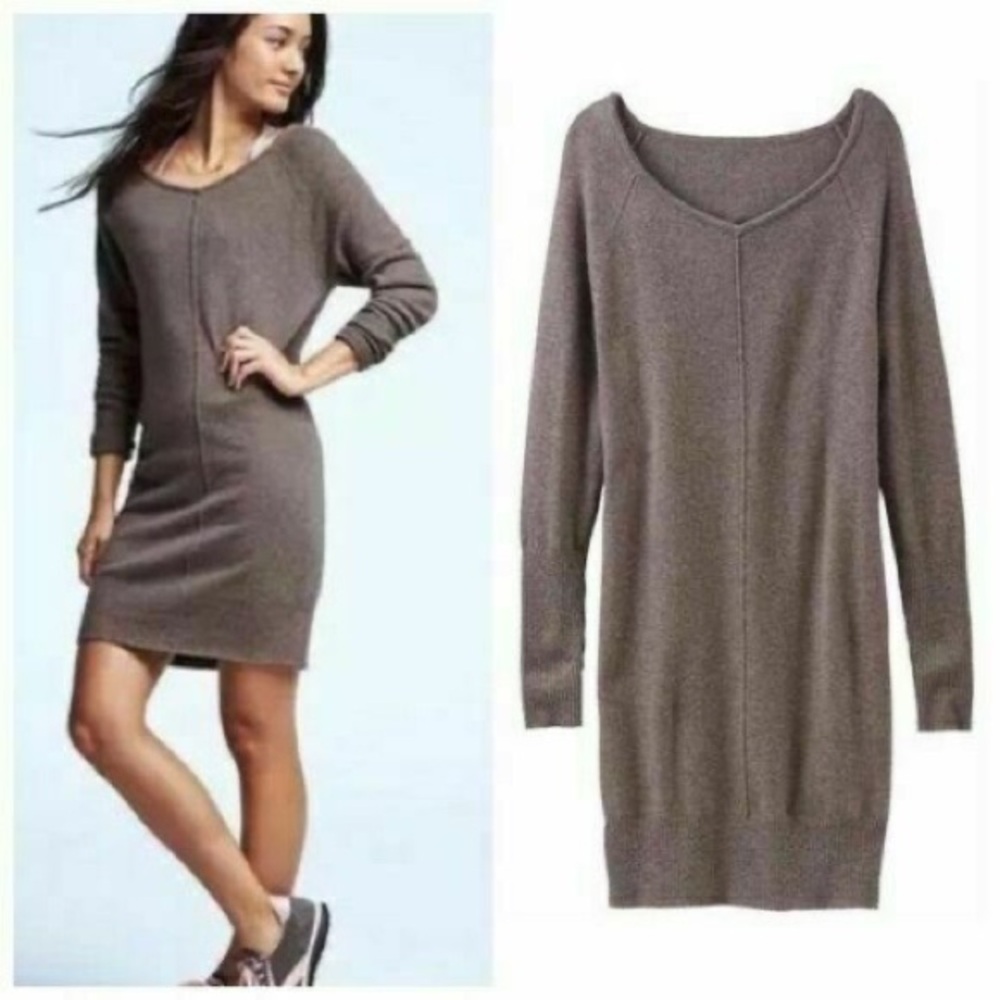 Athleta Cashmere Gray Women's Sweater Dress